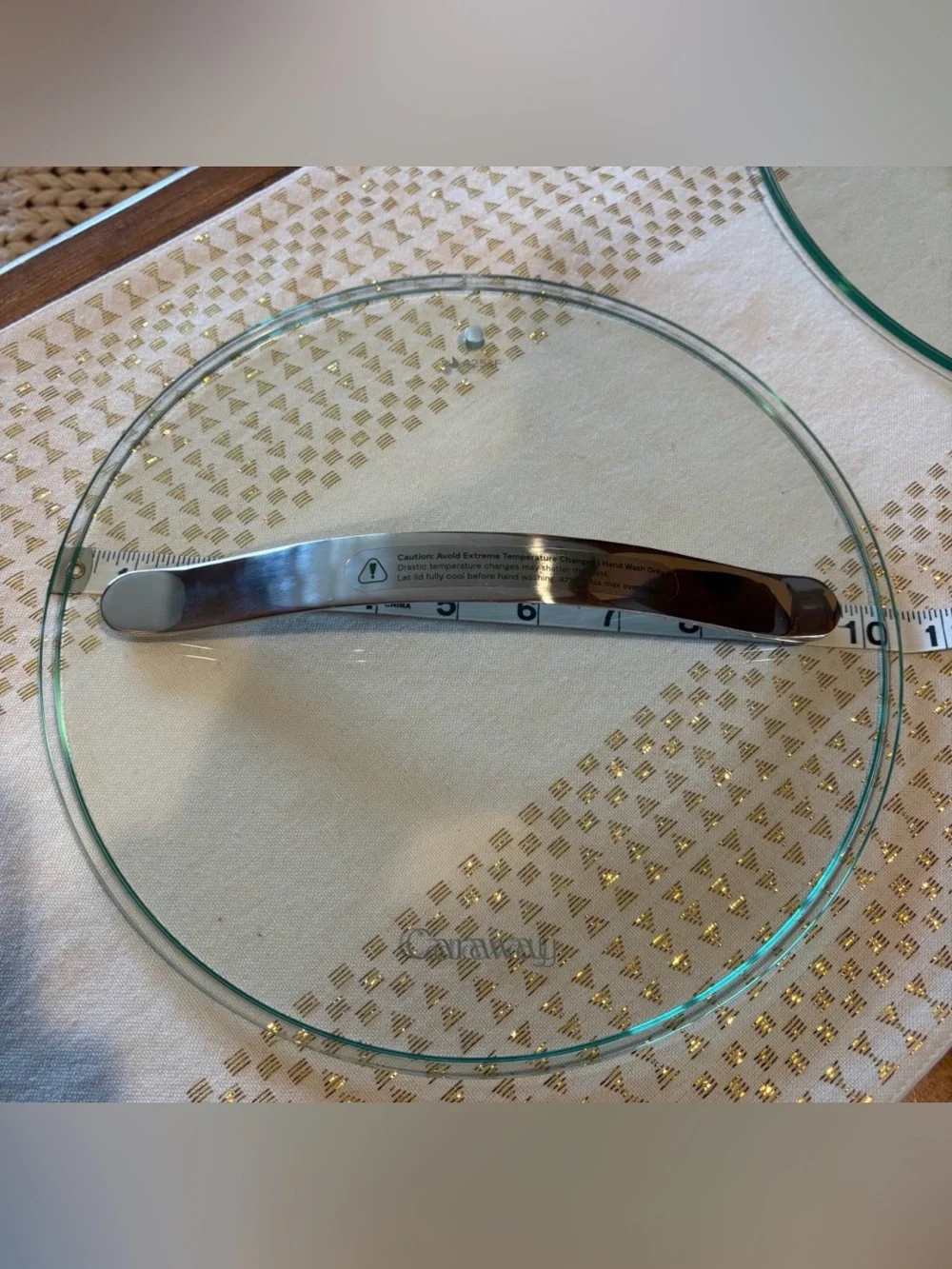 Caraway Home 10.5” Glass Lid